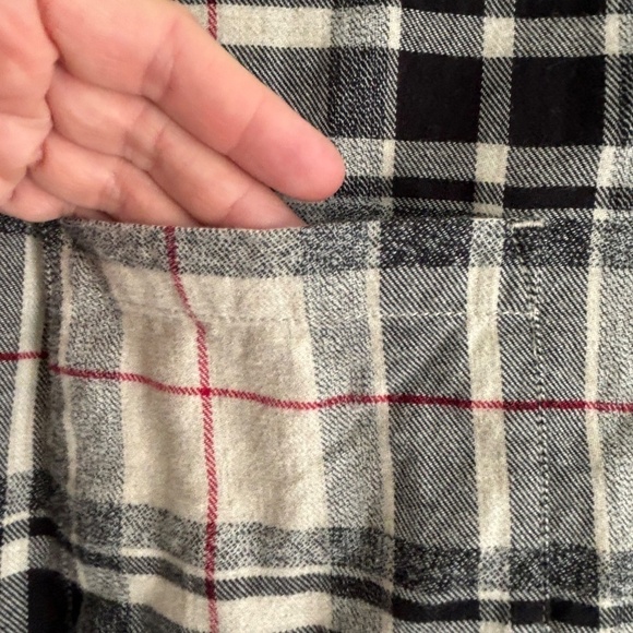 Roots plaid button down soft flannel shirt 100% Cotton size L - Picture 4 of 16